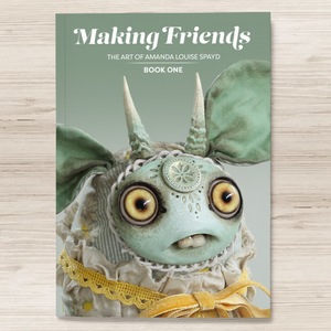 Whimsical fantasy: a journey into the enchanting world of Thimblestump Hollow with Amanda Louise Spayd featuring the "Making Friends" Book by Bindlewood Shop.
