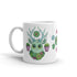 The Bindlewood Shop's Succulent Mug showcases a playful design of a deer with antlers festooned in green succulents and dangling planters. Its delightful large eyes are set among vibrant succulents, and the mug is dishwasher safe for added convenience.
